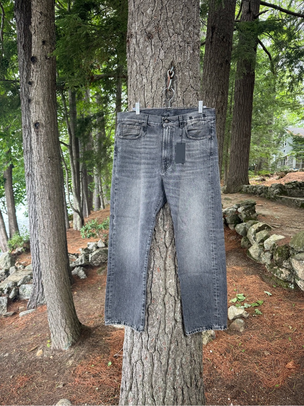 R13 mid-rise boyfriend jeans in leyton black NWT 29
